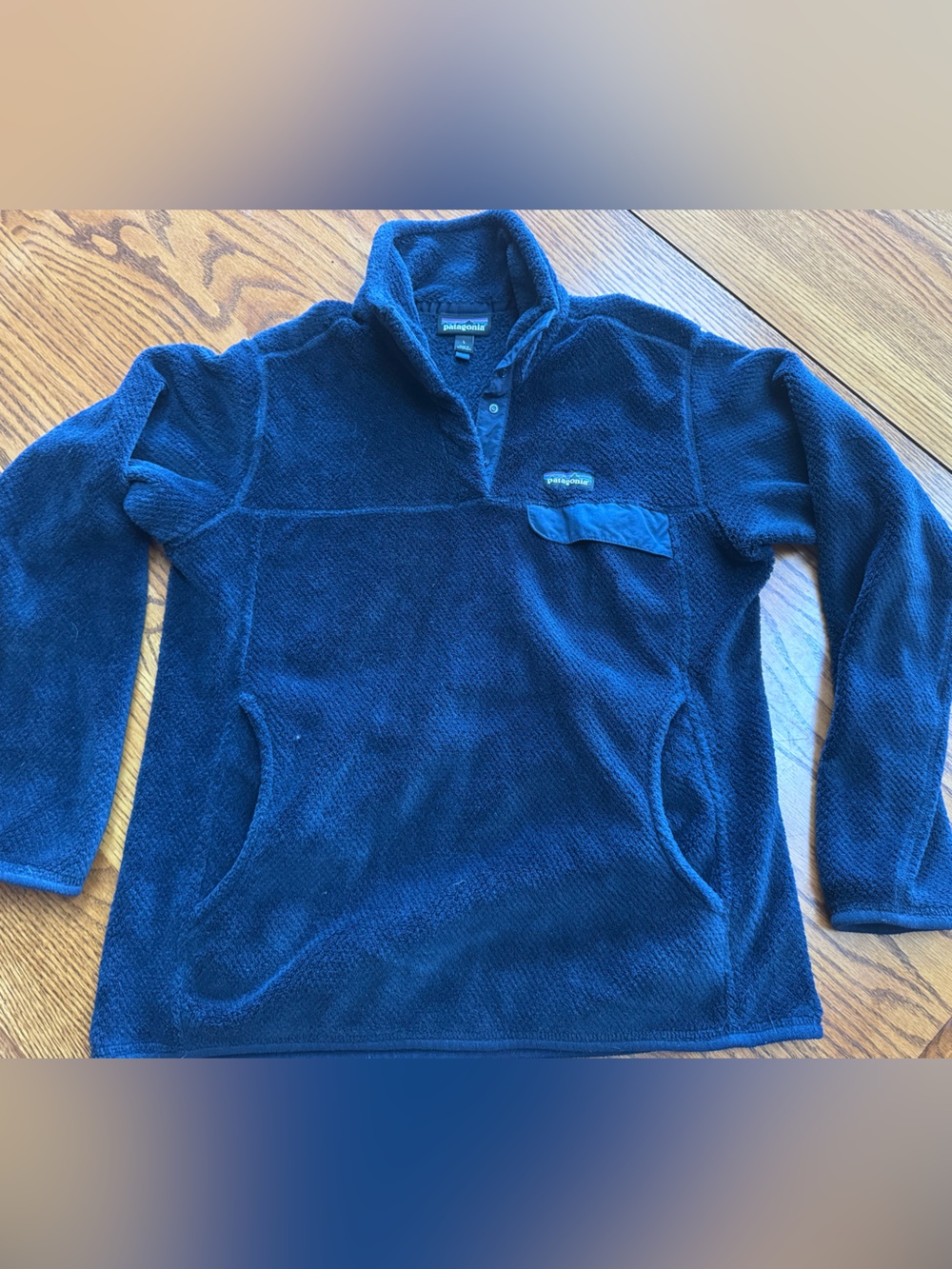 Patagonia Men's Navy Zip-Up Fleece Sweater